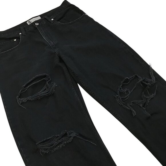 LEVIS SILVERTAB JEANS 30 BLACK DENIM 94 BAGGY LOOSE SKATER Y2K GRUNGE VINTAGE - Picture 3 of 4